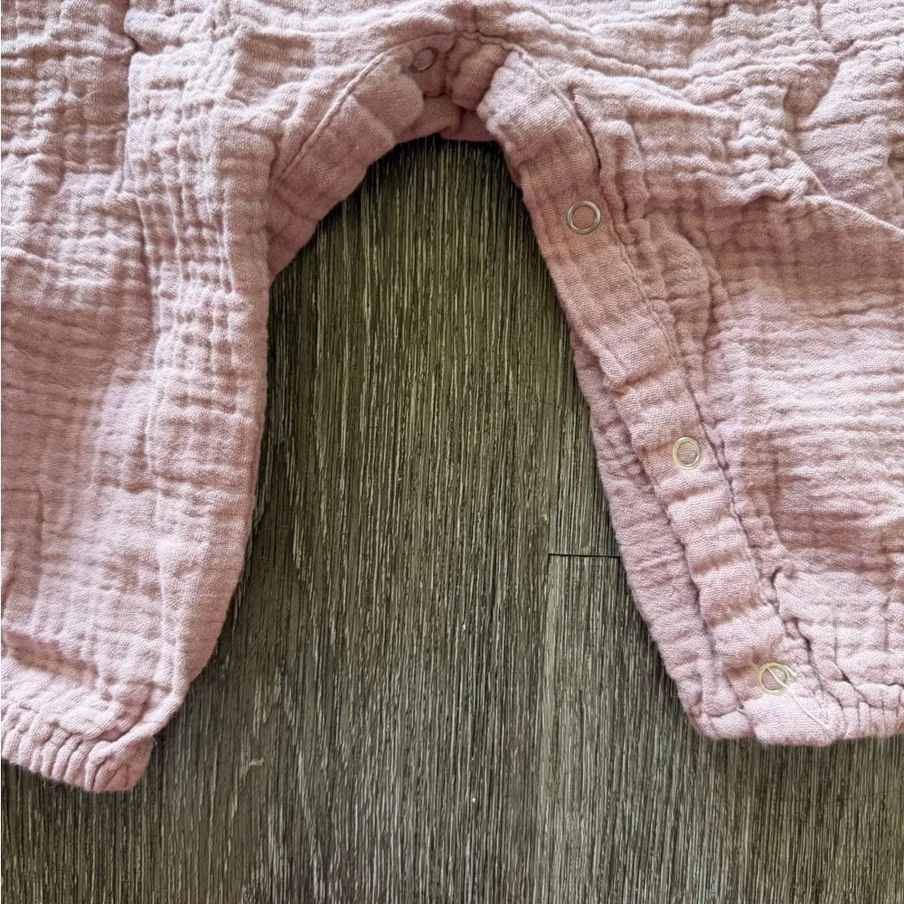 Grayson Collective Pink Gauze Baby Romper